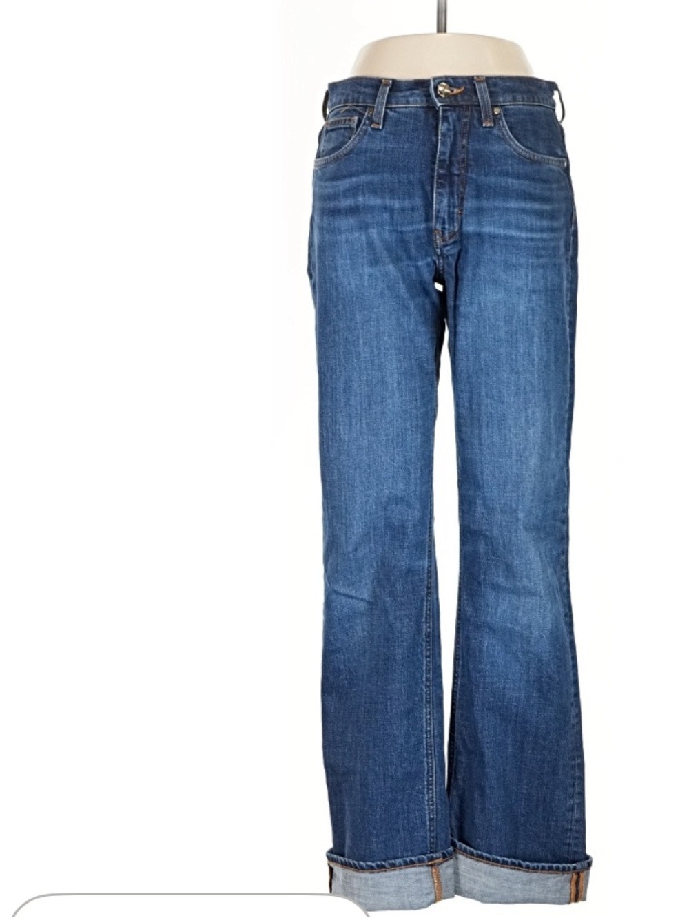 ME+EM Denim Straight Leg Jeans in Medium Blue. Sz 26